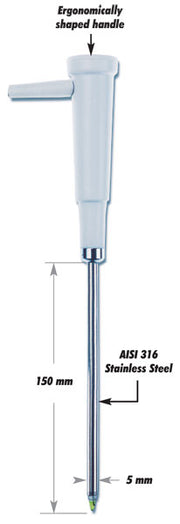 FC240B pH-fødevareelektrode i rustfrit stål - ideel til mejeriprodukter