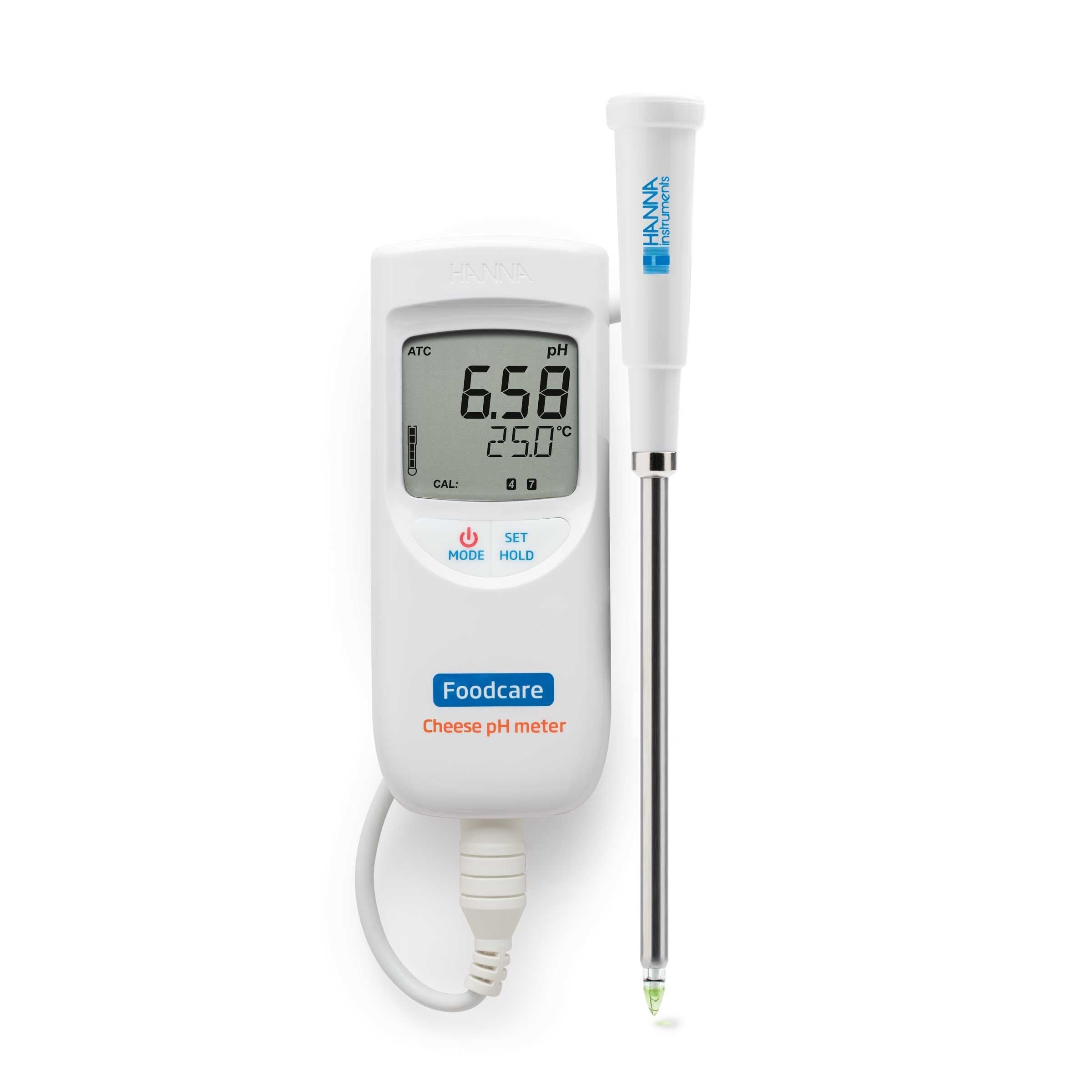 HI-99165 Portable pH/Temperature Meter for Cheese Analysis
