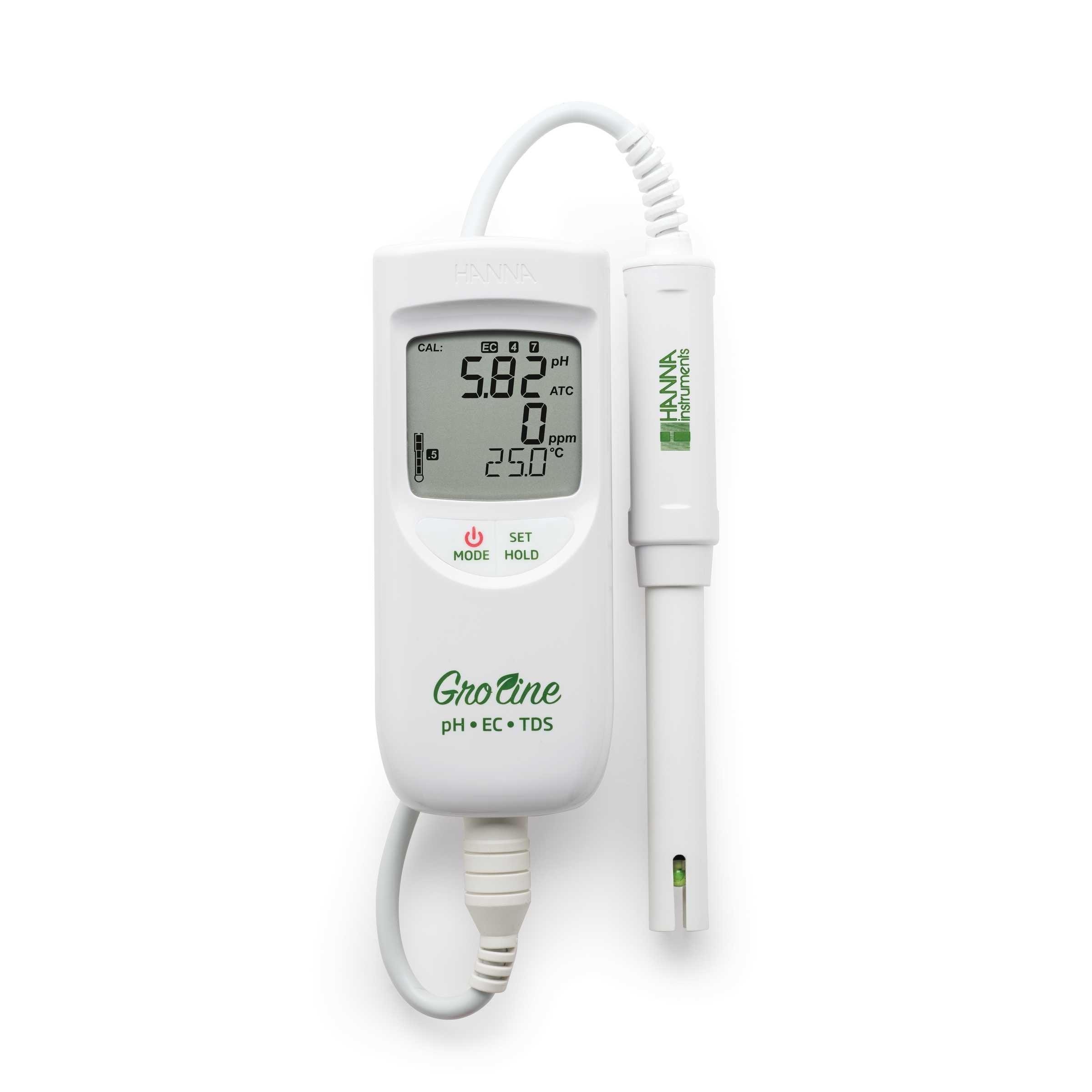 HI-9814 Groline Hydroponic Portable pH/EC/TDS/Temperature Meter