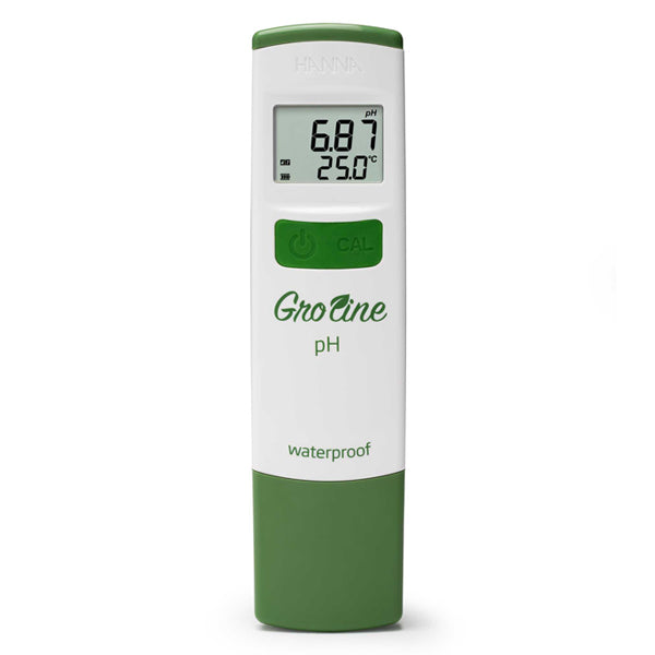 HI-98118 GroLine Waterproof Hydroponic pH & Temperature Tester