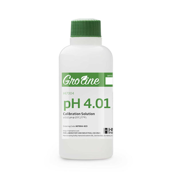 HI-7004-023 GroLine pH 4.01 Calibration Buffer, 230 mL