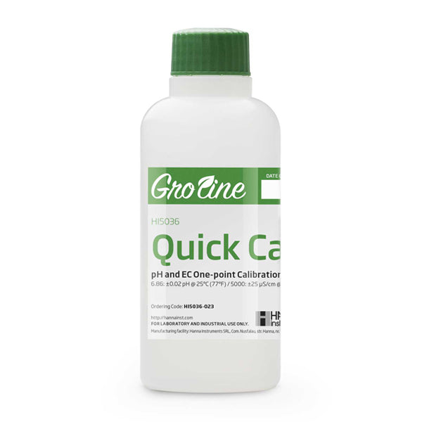HI-5036-023 Quick Calibration Solution for GroLine pH and EC Meters, 230 mL