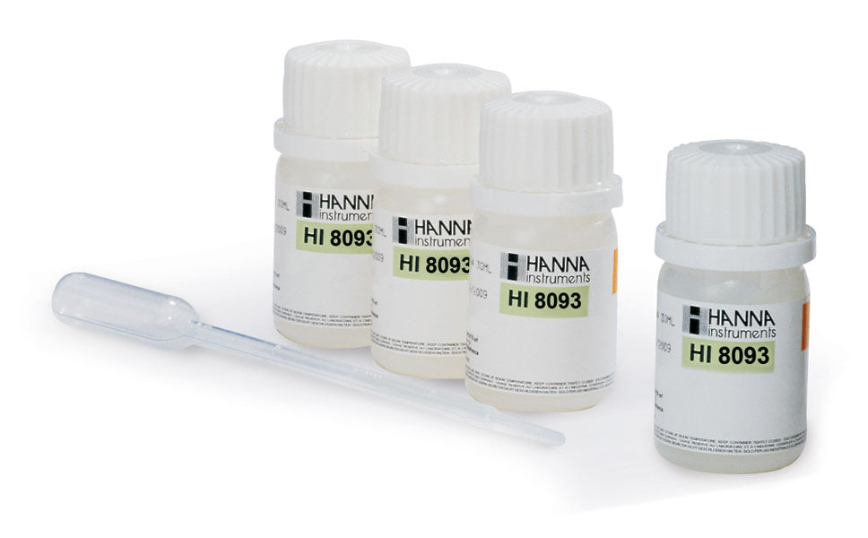 HI-8093 Electrolyte Solution, 1M KCl + AgCl 4 x 30 mL FDA bottles