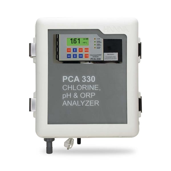 PCA330 Fritt och totalt klor, pH, ORP och temperaturanalysator