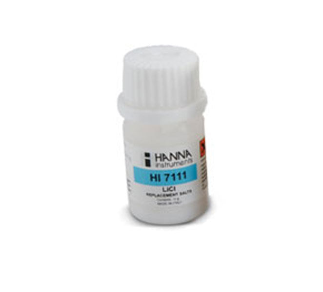 HI-7111/P LiCl kalibreringssalt til relativ luftfugtighed, 6 x 15 g flasker