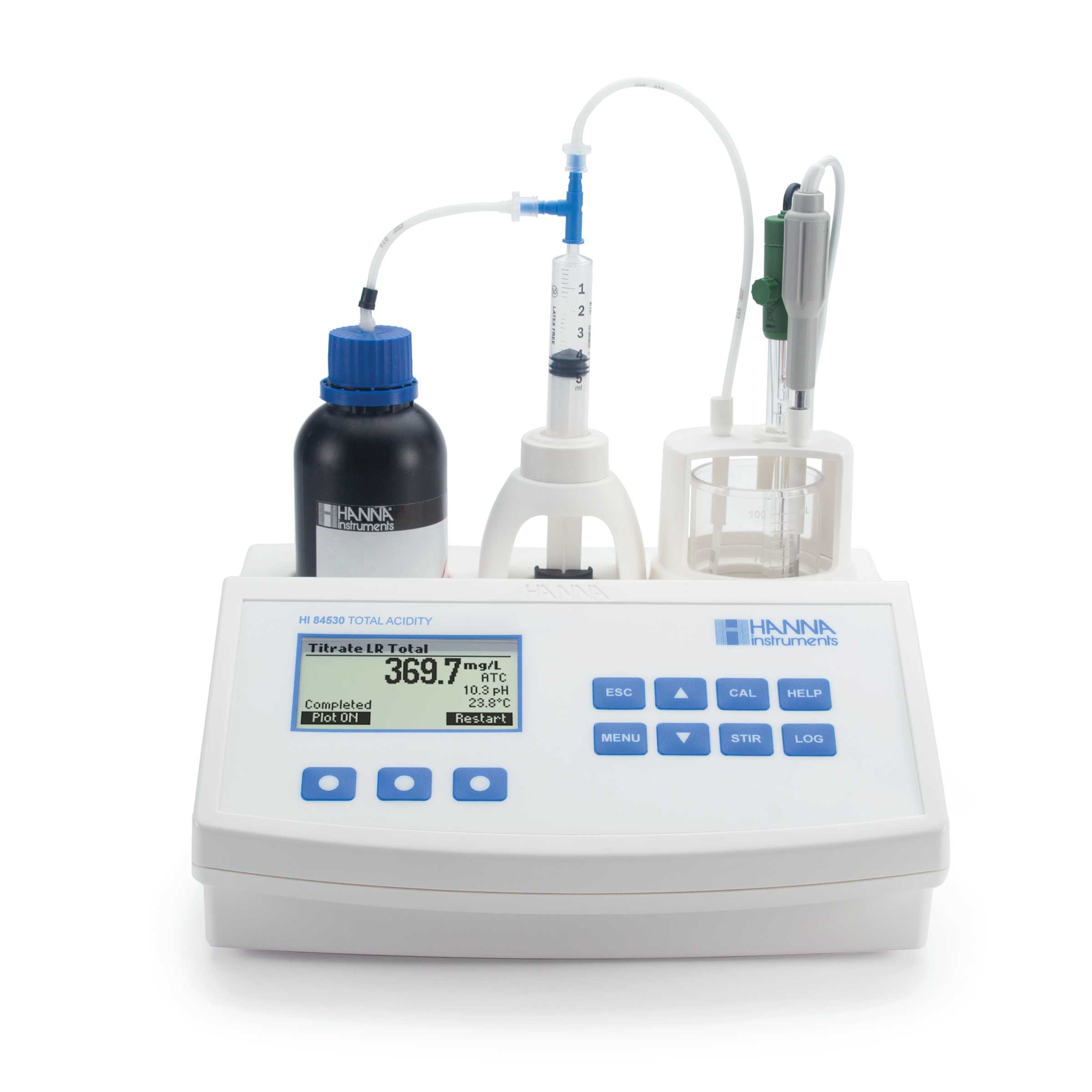 HI-84530-02 Automatic Benchtop Mini Titrator for Total Titratable Acidity in water