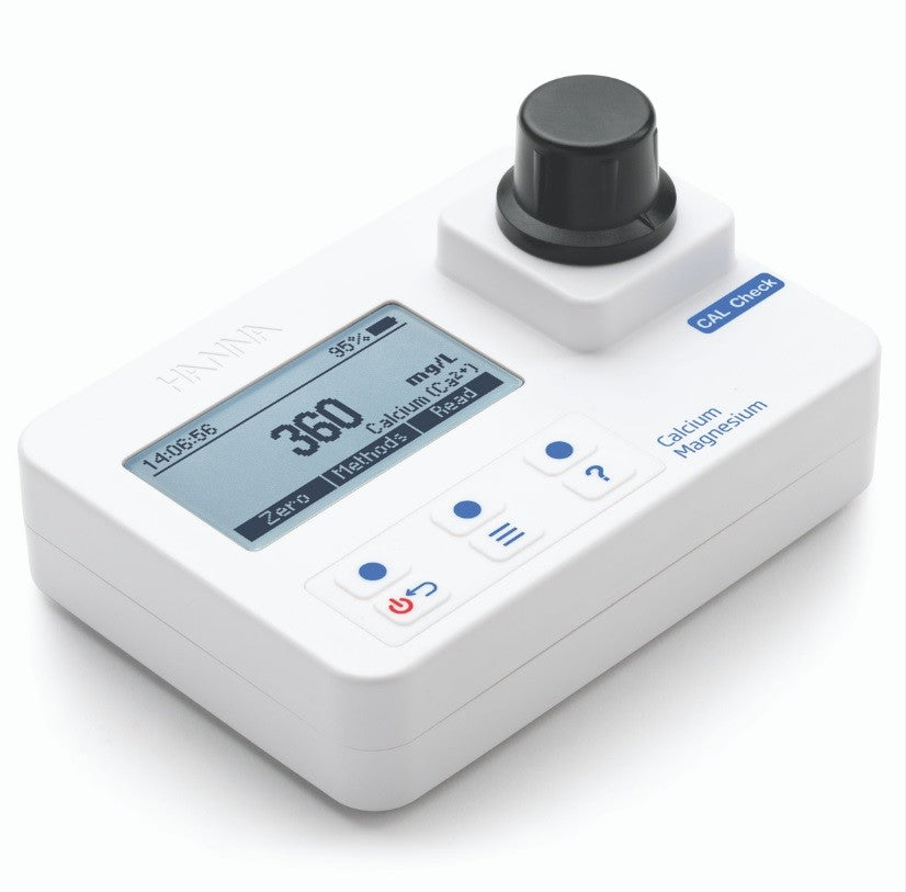 HI-97752 Calcium and magnesium photometer: Range: Ca: 0 to 400 mg/L, Mg: 0 to 150 mg/L