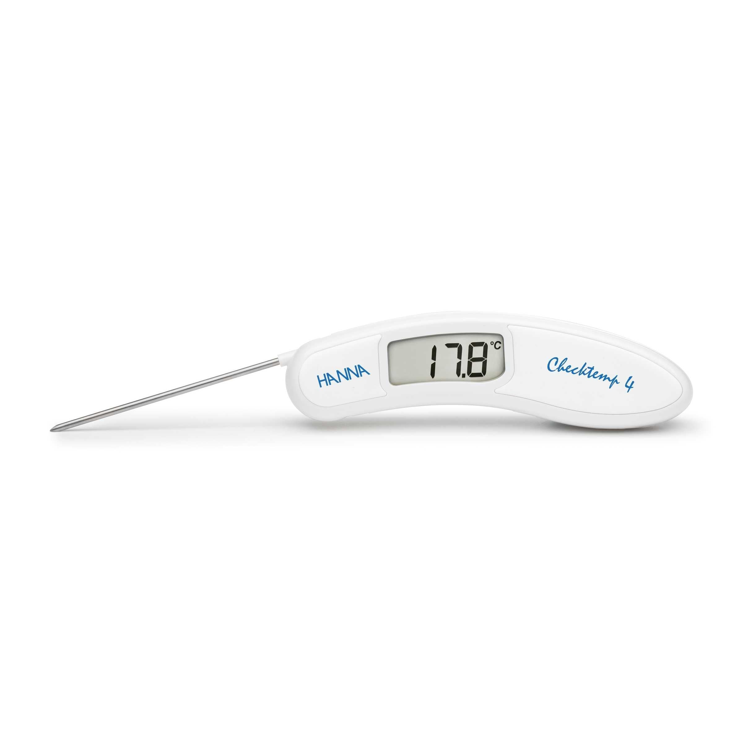 HI-151 Checktemp4® Vit hopfällbar termometer med hög noggrannhet