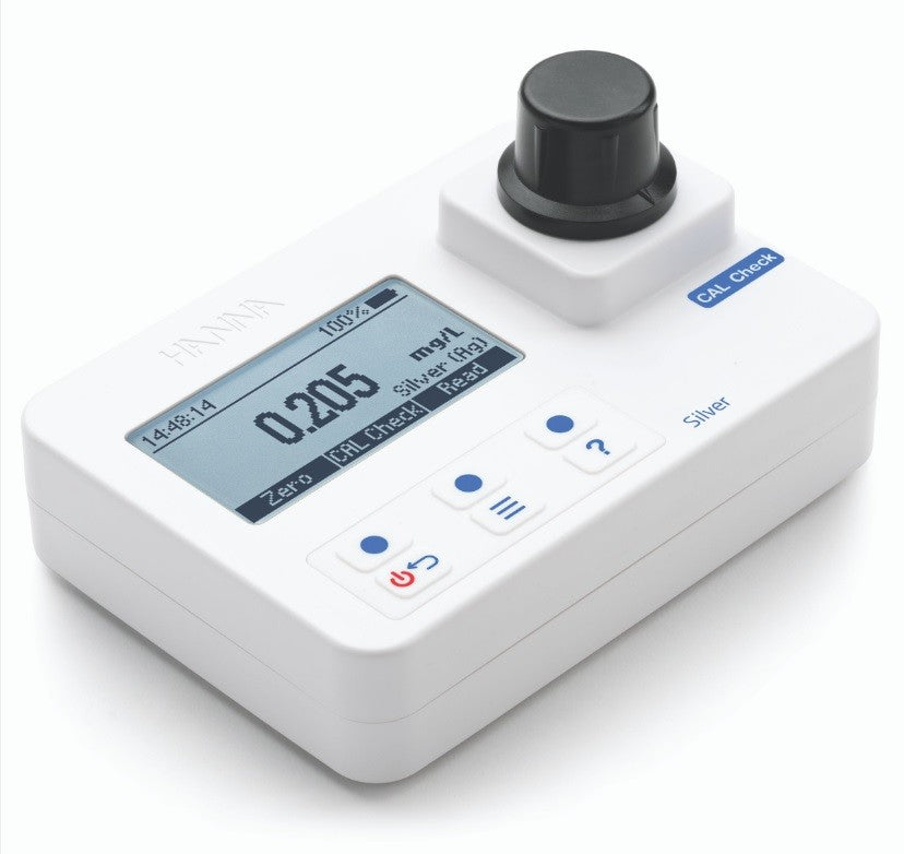 HI-97737 Silver photometer: Range 0.000 to 1.000 mg/L