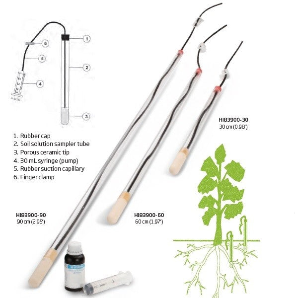 HI-83900-90 Suction Lysimeter for root level soil monitoring, 90cm