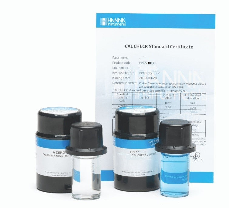 HI-97732-11 CAL Check™ standards for Dissolved Oxygen, 0.0 and 5.0 ppm