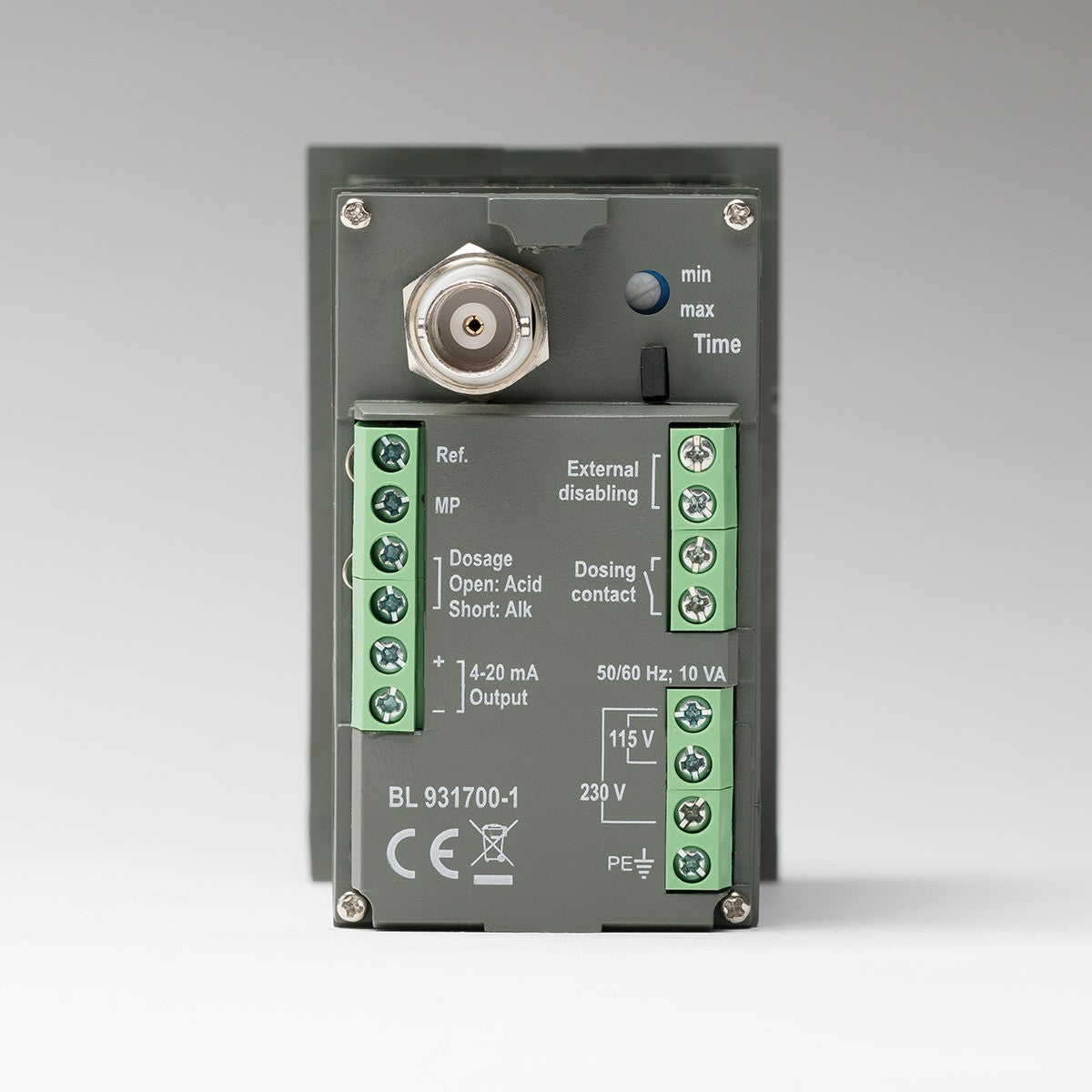 BL-931700-1 pH Minikontroll, 0,01 upplösning, 4-20 mA-inspelningsutgång, 115V/230V