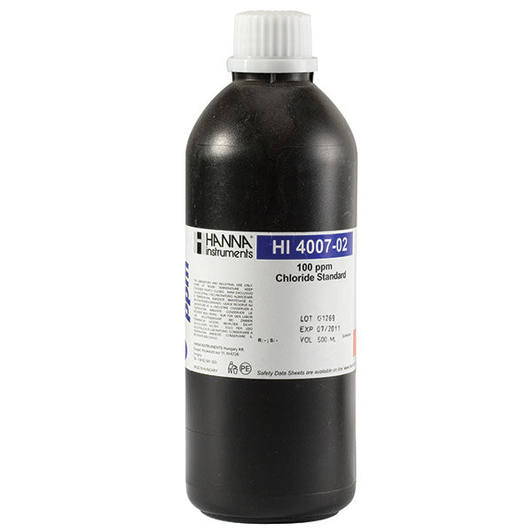 HI-4007-02 100mg/L Chloride Standard, 500mL