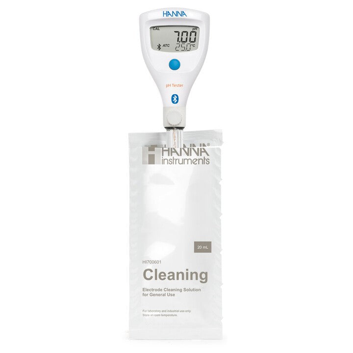 HI-9810402 HALO2 Wireless Refillable pH Tester for Lab with built-in general purpose electrode