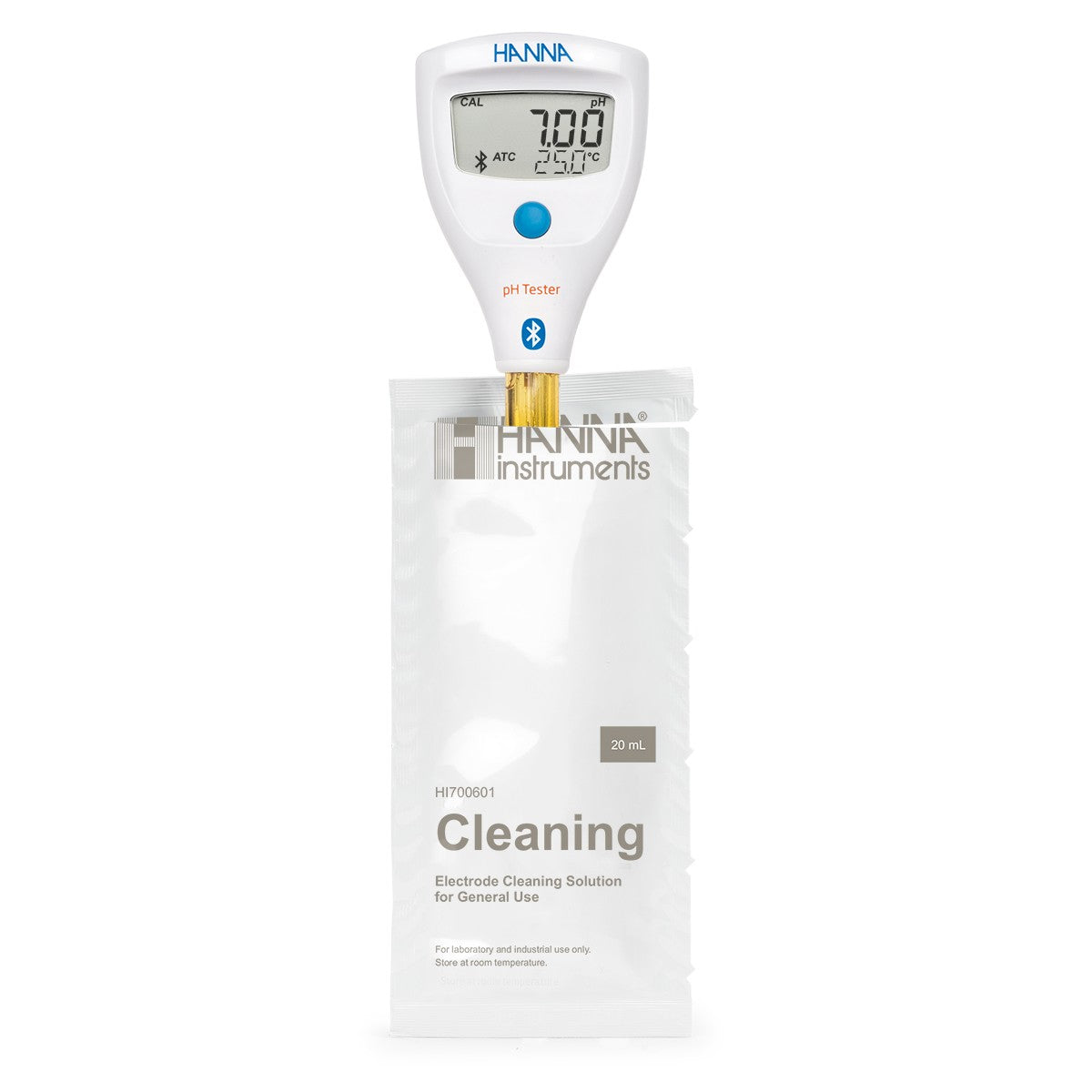 HI-9810412 HALO2 Wireless pH Tester for Lab with built-in general purpose electrode