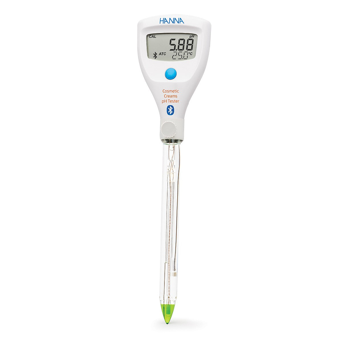 HI-9810432 HALO2 Wireless Refillable pH Tester for Cosmetic Creams with built-in electrode
