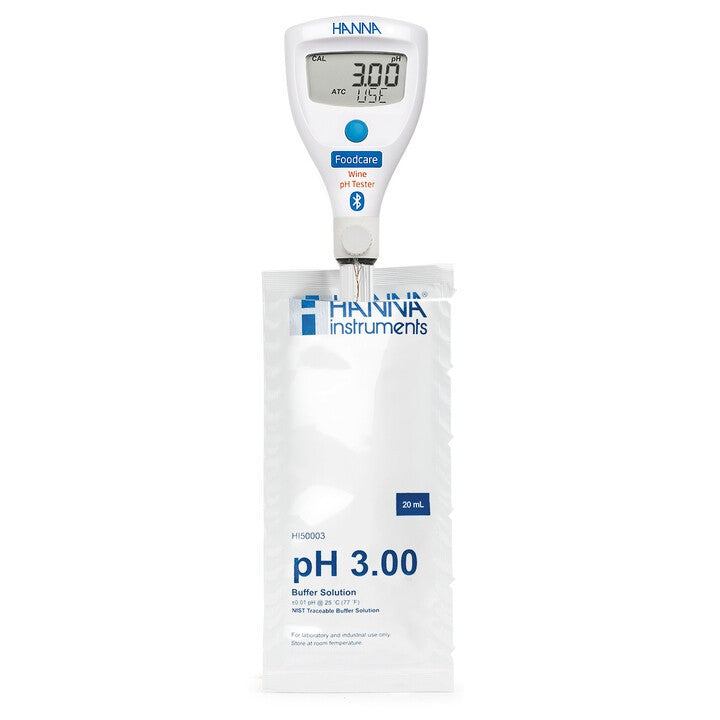 HI-9810332 HALO2 Wireless Refillable pH Tester for Wine with built-in electrode