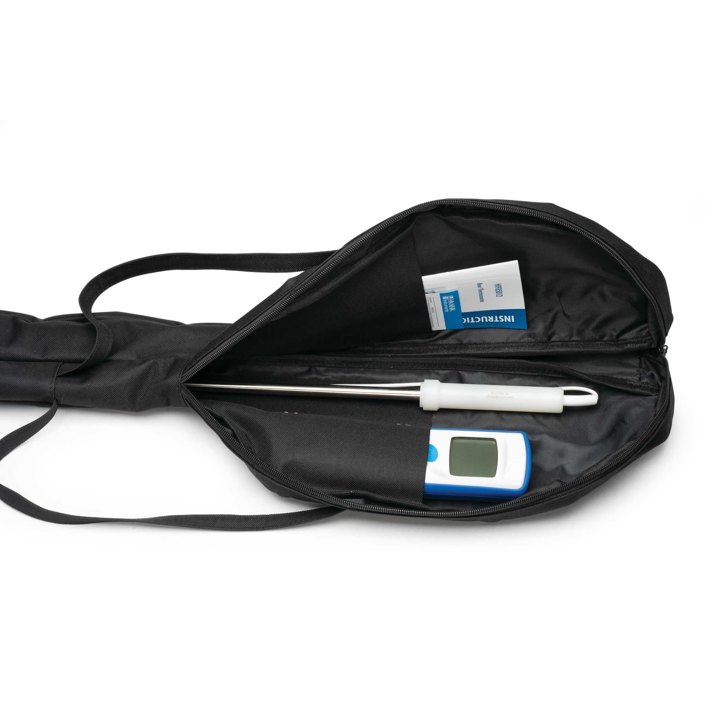 HI-935012 Bærbart termistortermometer med FC762N2 1m rustfrit stålprobe til brygning