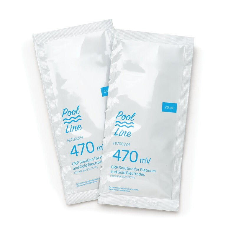 HI-700224P Pool Line ORP-testlösning 470 mV - 25 x 20 ml påsar