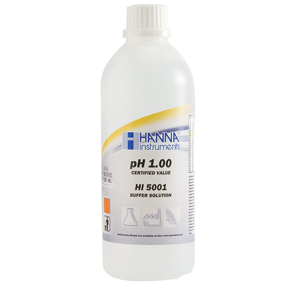 HI-5001 1,00 pH teknisk buffertlösning (±0,01 pH)