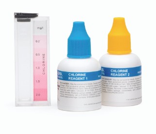 HI-3829F Testkit för fritt klor med färgkub