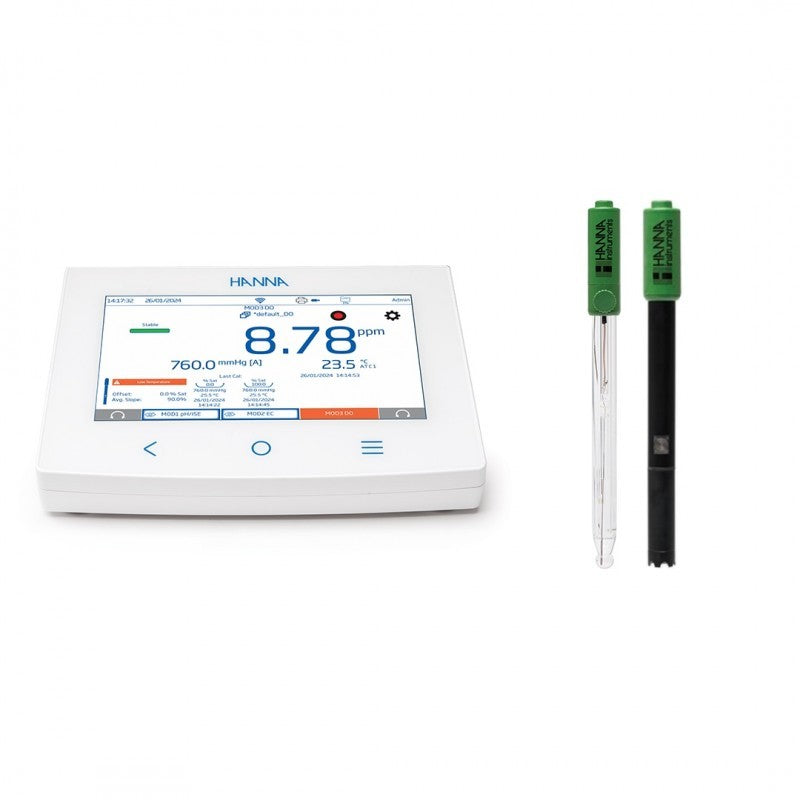 HI-6542/P pH/ORP/ISE + Polarographic DO Multiparameter Modular Benchtop System kit