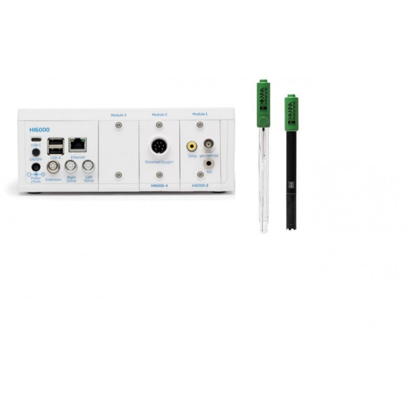 HI-6542/P pH/ORP/ISE + Polarographic DO Multiparameter Modular Benchtop System kit