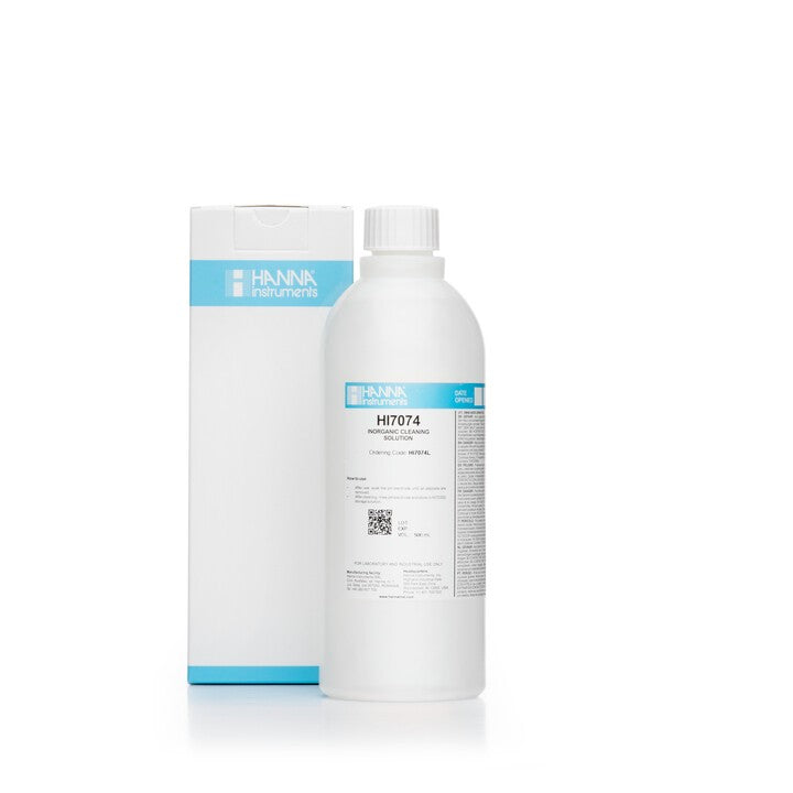 HI-7074L Elektroderengøringsopløsning til uorganiske stoffer, 500 ml flaske