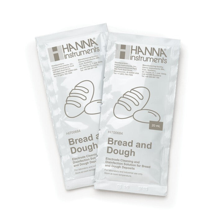 HI-700684p Electrode Cleaning Solution for Bread and Dough 25 x 20ml sachets