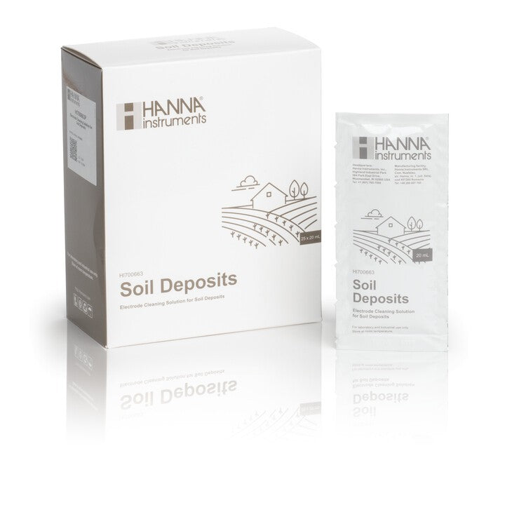 HI-700663P Rengöringslösning för jordavlagringar (jordbruk), 25 x 20 ml påsar