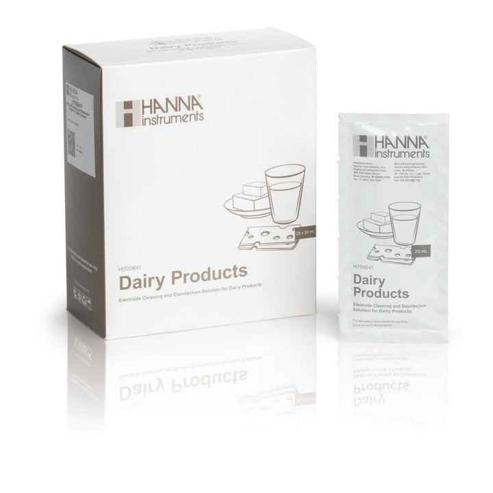 HI-700641P Rengørings- og desinfektionsopløsning til mejeriprodukter, 25 x 20 ml breve