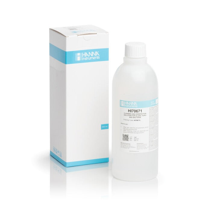 HI-70671L Electrode Cleaning Solution for Algae, Fungus and Bacteria, 500 mL