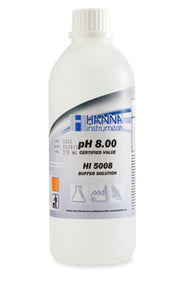 HI-5008-01 pH 8.00 Technical Buffer Solution, 1 Litre +/- 0.01 pH, box & certificate