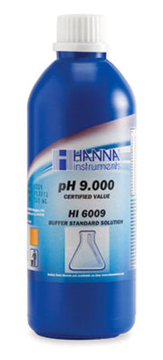 HI-6009 pH 9.000 Millesimal Buffer Solution (±0.002 pH), 500ml