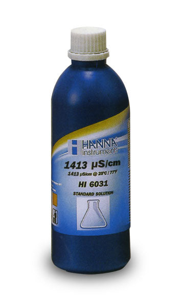 HI-6031 1413 µS/cm EC Solution, 500 mL Bottle, Certified