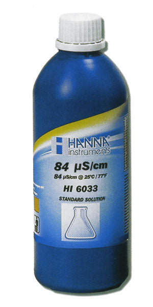 HI-6033 84 µS/cm EC Solution, 500 mL Bottle, Certified
