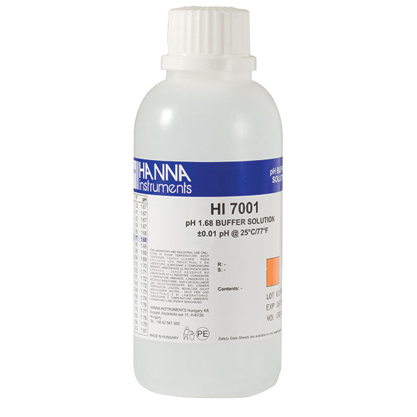 HI-7001M pH 1,68 bufferopløsning, 230 ml flaske