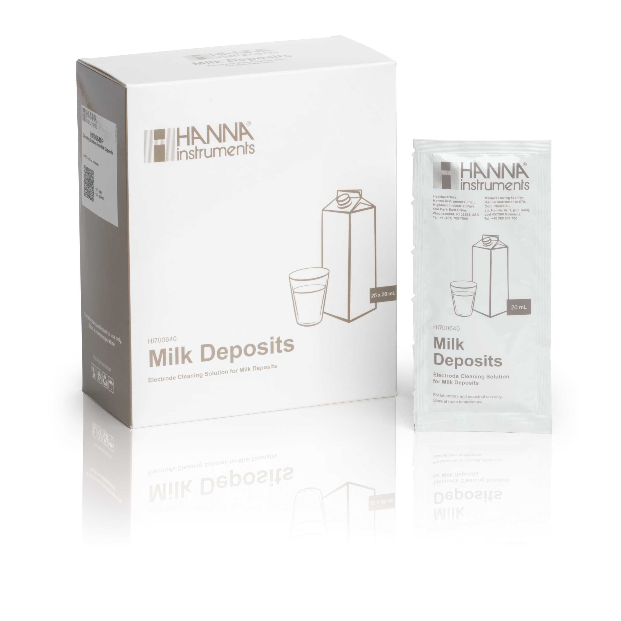 HI-700640P Rengøringsopløsning til mælkerester, 25 x 20 ml breve