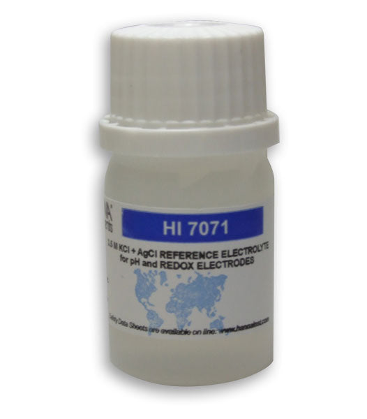 HI-7071 Elektrolytopløsning, 3,5 M KCl + AgCl, 4 x 30 ml flasker