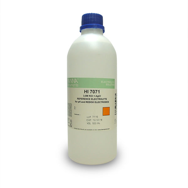 HI-7071L Elektrolytopløsning, 3,5 M KCl + AgCl, 500 ml
