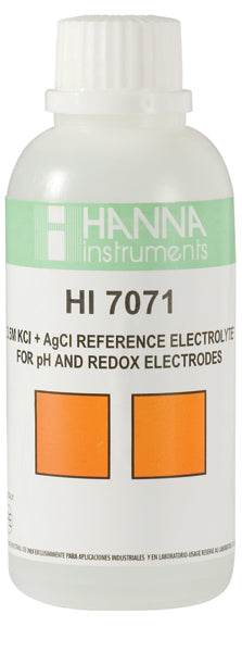HI-7071M Elektrolytopløsning, 3,5 M KCl + AgCl, 250 ml