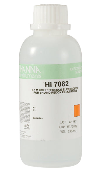 HI-7082M Elektrolytopløsning til dobbeltforbindelseselektroder, 3,5 M KCL 230 ml