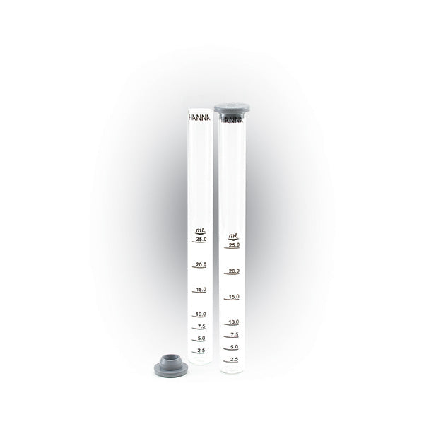 HI-740220 25 ml glasprovrör komplett med lock