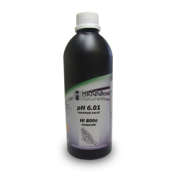 HI-8006L Foodcare pH 6,86 bufferopløsning - 500 ml FDA-flaske