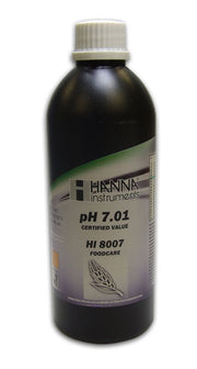 HI-8007L Foodcare pH 7.01 Buffer Solution - 500ml FDA Bottle