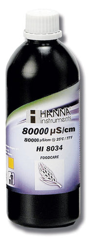 HI-8034L Konduktivitetsopløsning til fødevarepleje - 80000 μS/cm