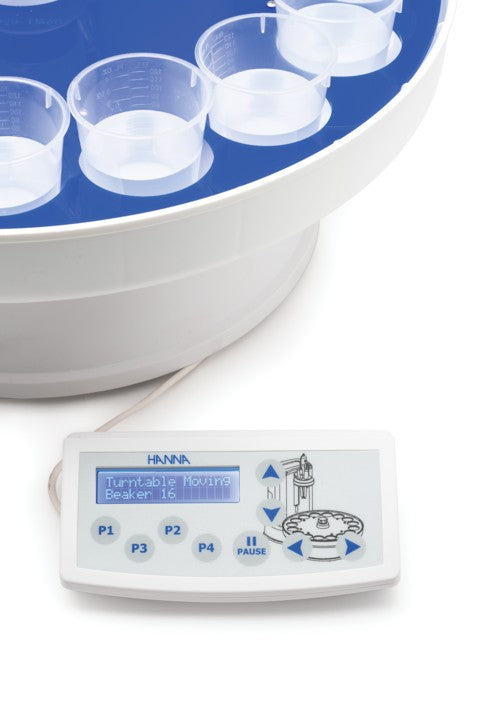 Autosampler med brett for 16 begerglass og uten pumper